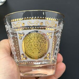 Vintage Mexican glass set of 6